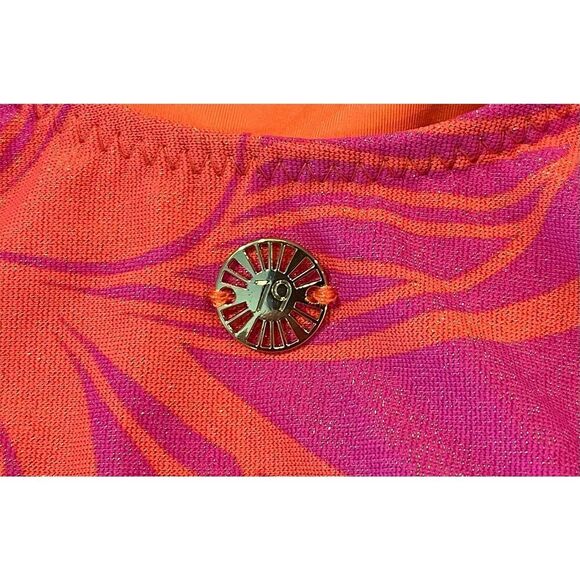 Sunshine 79 All A Flutter Keyhole Midriff One Piece Swimsuit Size 2 - Picture 7 of 8